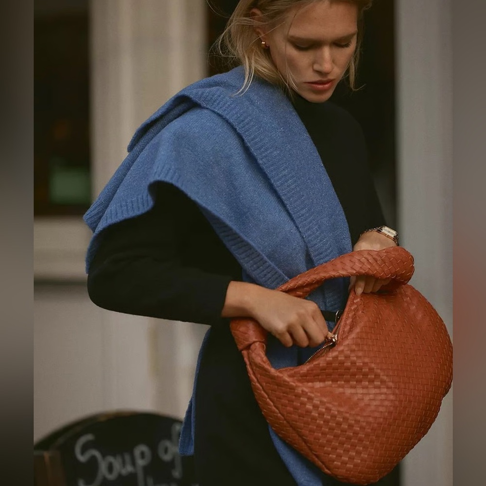NEW Anthropologie Brigitte Satchel Melie Bianco in Tan
